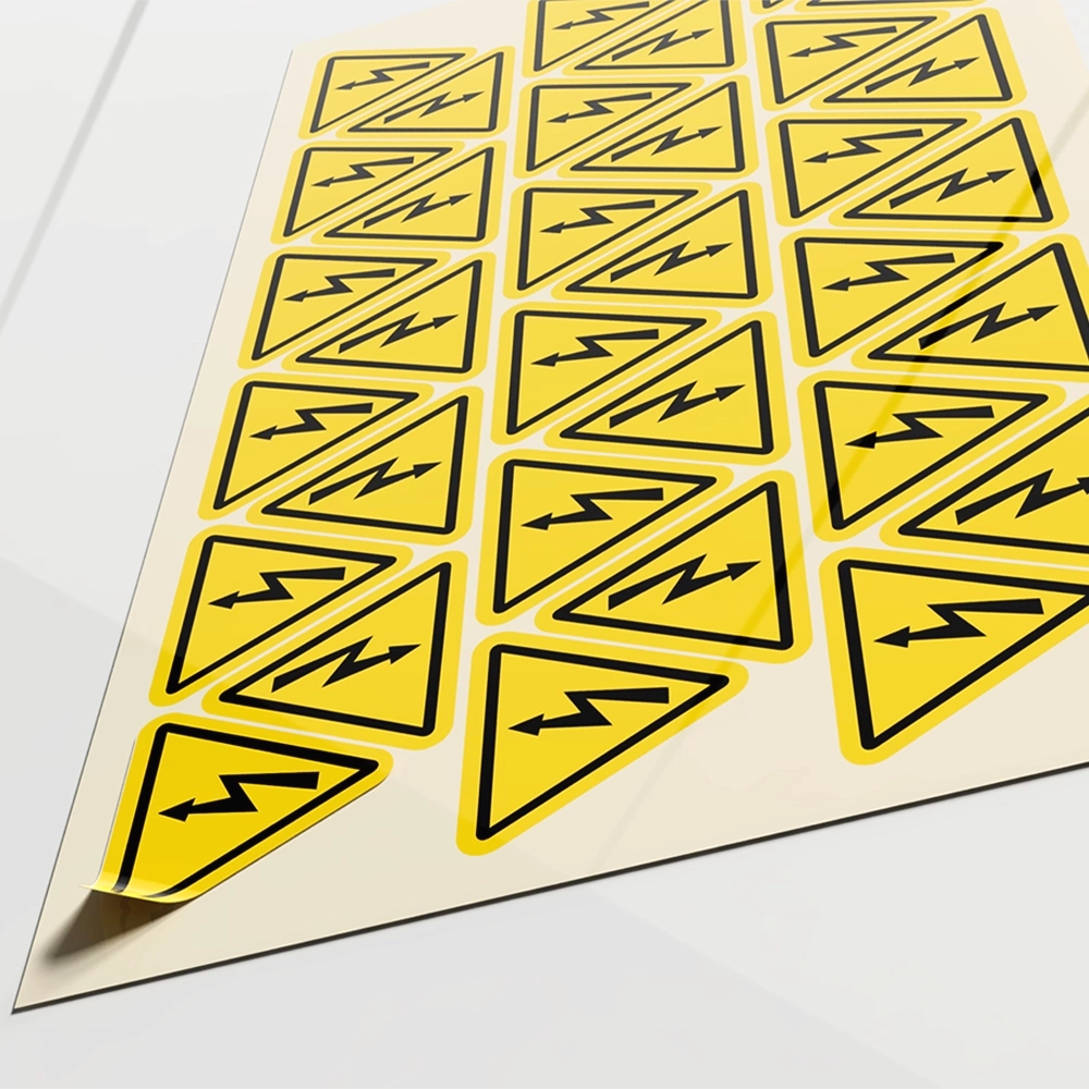 ELEKTRİK TEHLİKESİ ETİKETİ Genişlik 50mm Sticker