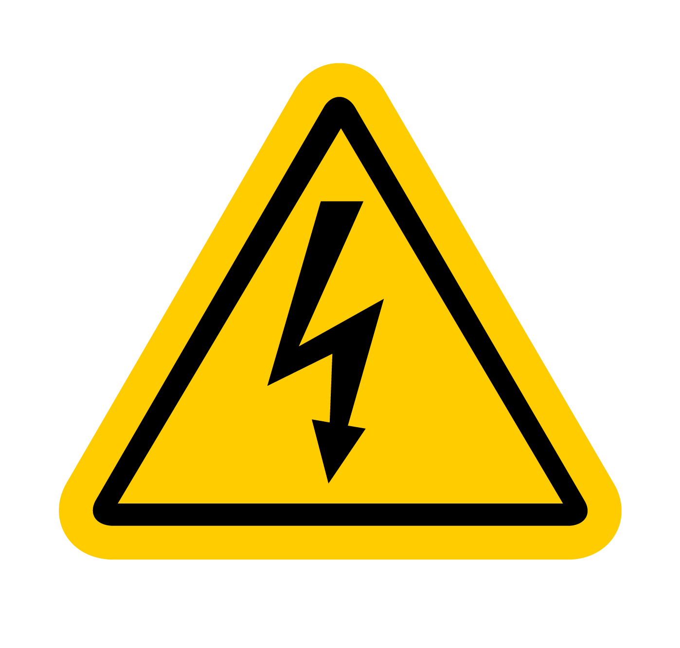 ELEKTRİK TEHLİKESİ ETİKETİ Genişlik 50mm Sticker