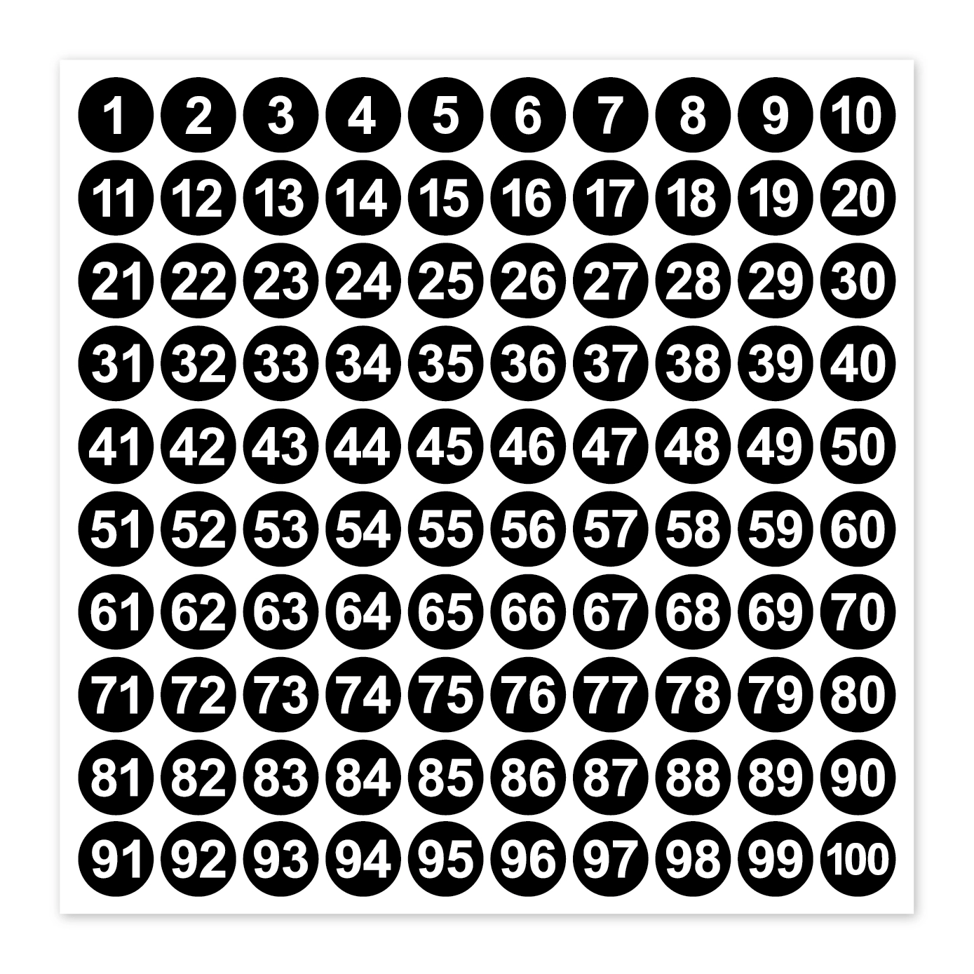 Siyah - Black  numaratör etiket 1 den 500 e