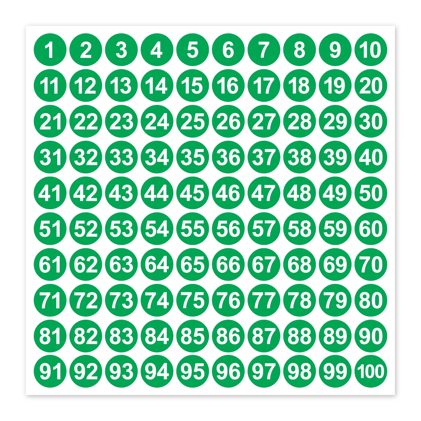 Numaratör etiket 1 den 500 e