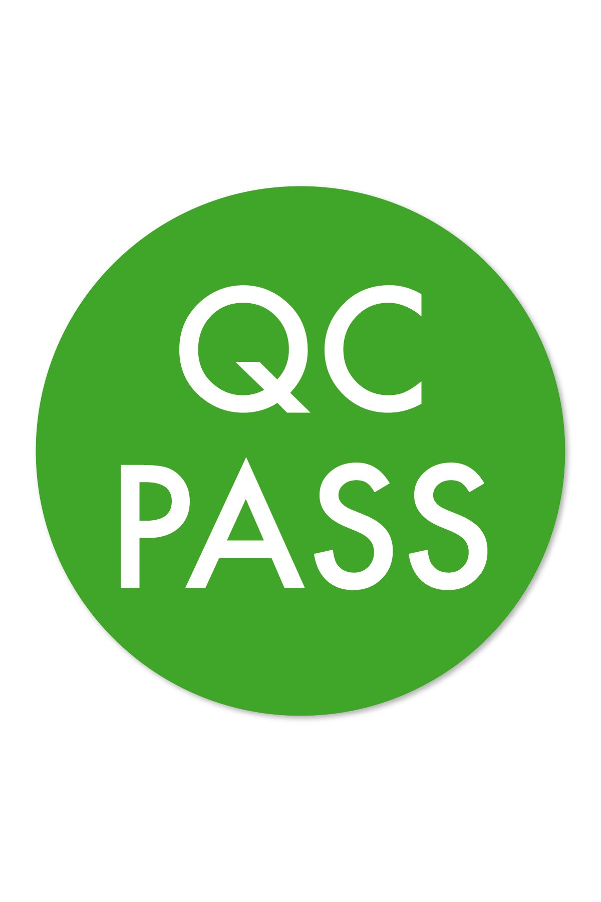 Kontrol sticker etiketi - qc pass sticker 1 plakada 100 etiket vardır.
