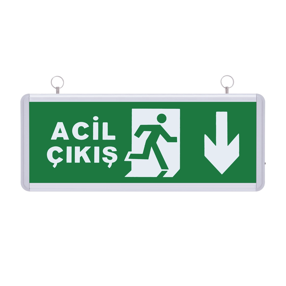 IŞIKLI ACİL ÇIKIŞ TABELASI - SG024 aşağı ok