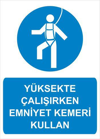 YÜKSEKTE ÇALIŞIRKEN EMNİYET KEMERİ KULLAN-98