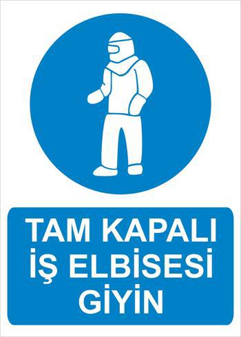 TAM KAPALI İŞ ELBİSESİ GİYİN-100