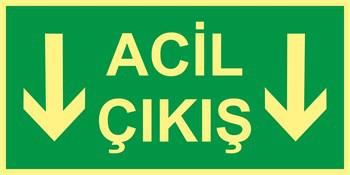 LÜMEN FOLYOLU ACİL ÇIKIŞ AŞAĞI OK-156