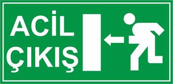 LÜMEN FOLYOLU ACİL ÇIKIŞ LEVHALARI SOL OK