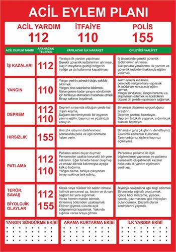 ACİL DURUM EYLEM PLANI