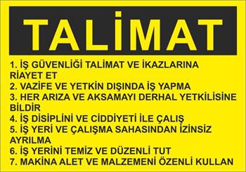 İŞ GÜVENLİK TALİMATI