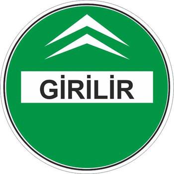 YER LAMİNASYONLU GİRİLİR STICKER