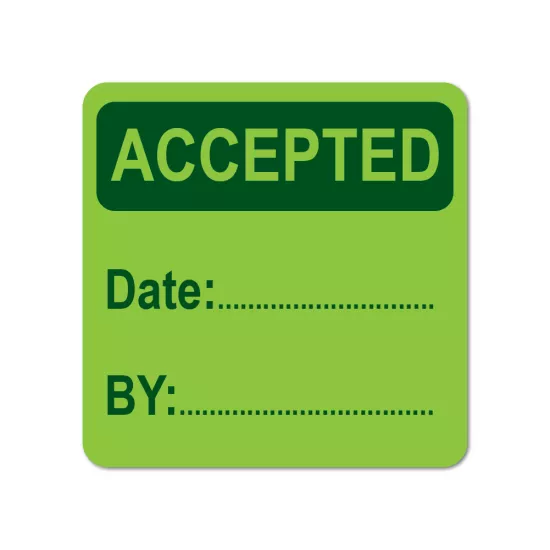 Accepted sticker