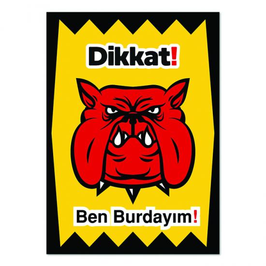 dikkat köpek var uyarı levhaları. Özel tasarım.
