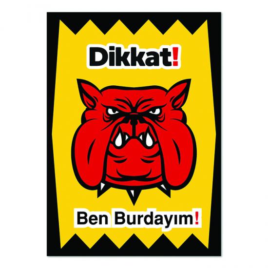 dikkat köpek var uyarı levhaları. Özel tasarım.