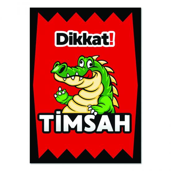 dikkat timsah uyarı levhaları. Hiç bir yerde yok.