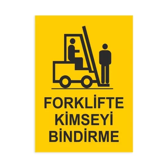 FORKLİFTE KİMSEYİ BİNDİRME-26