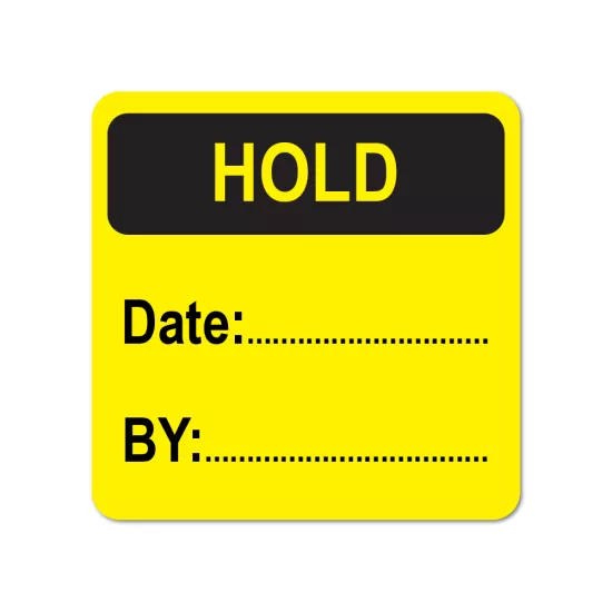 Hold sticker