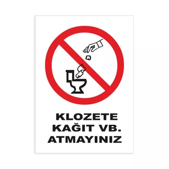 KLOZETE KAĞIT VB. ATMAYINIZ-36