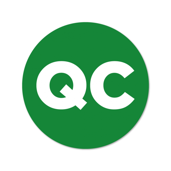 QC etiketi - QC stickeri