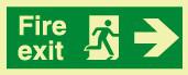 Emergency escape route signs - ingilizce levhaları