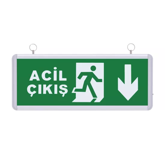 IŞIKLI ACİL ÇIKIŞ TABELASI -SG024 aşağı ok