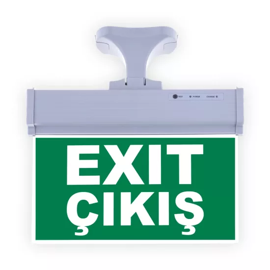 Işıklı Acil Çıkış exit çıkış askılı çift yönlü