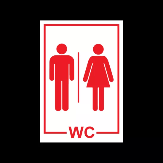 Bay bayan wc kırmızı