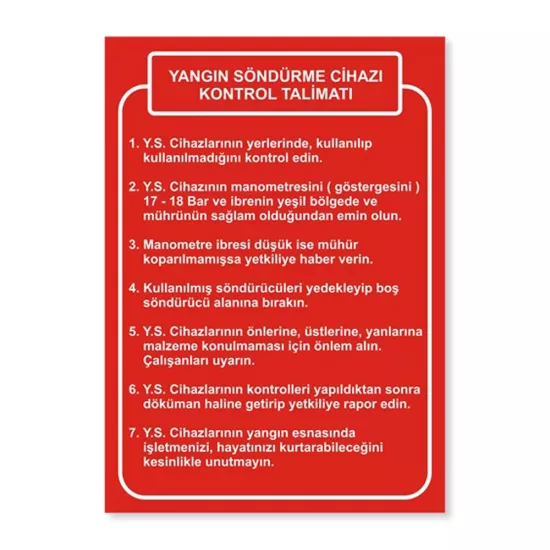 YANGIN SÖNDÜRME CİHAZI KONTROL TALİMATI-193