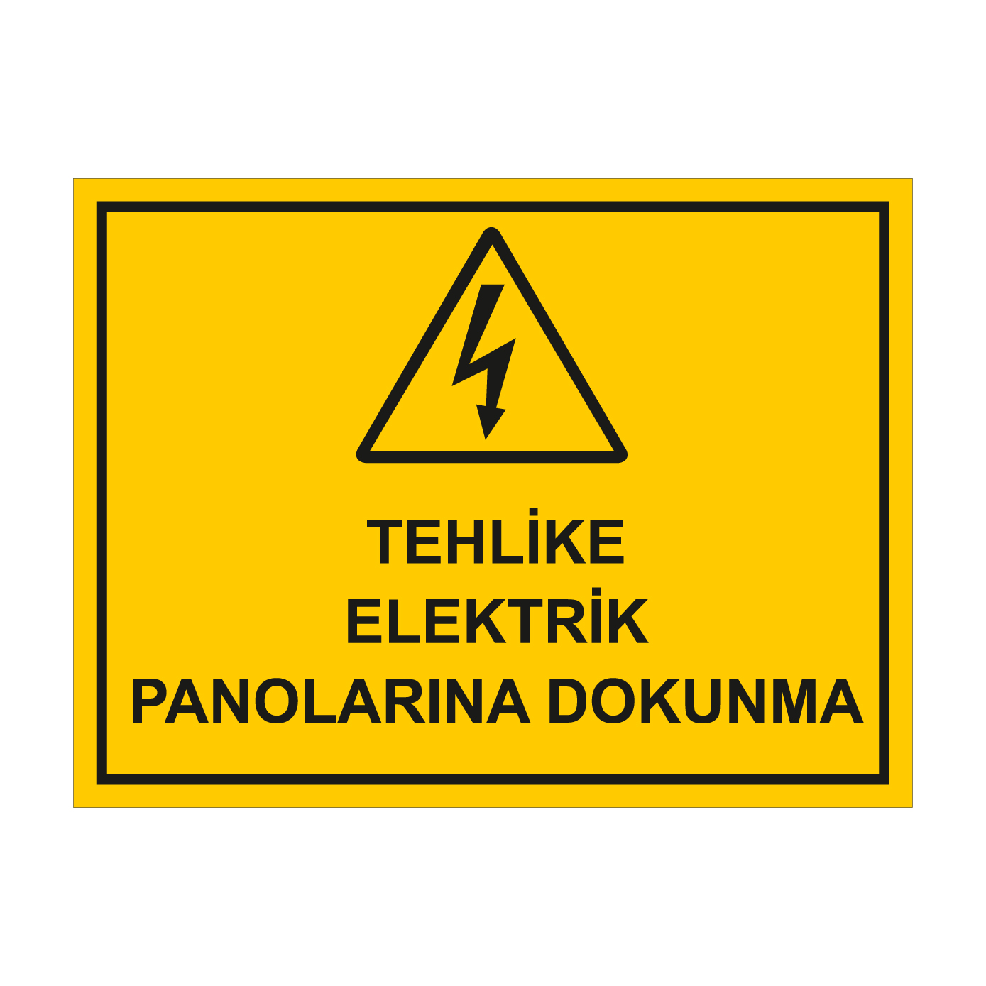 TEHLİKE ELEKTRİK PANOLARINA DOKUNMA